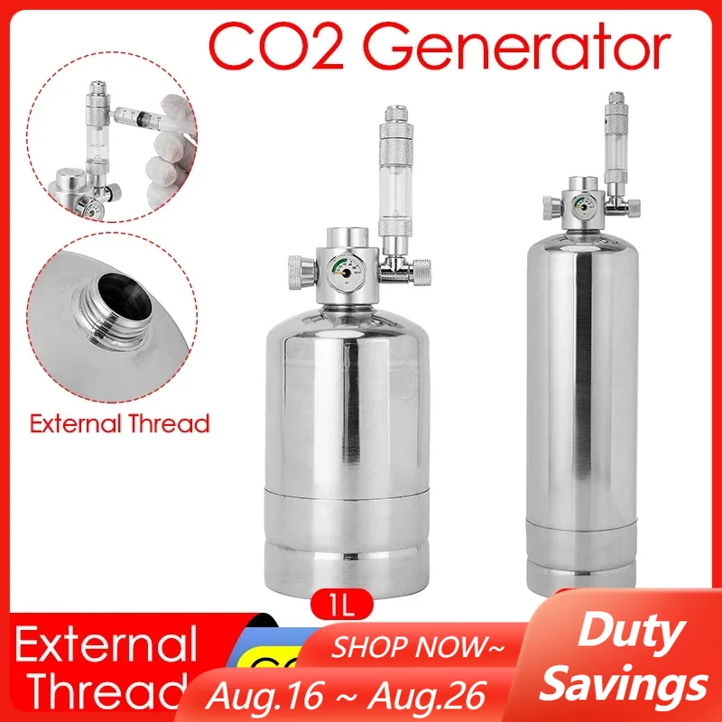 Aquarium Plant No Co2 - 1L/2L Aquarium CO2 Generator System Kit