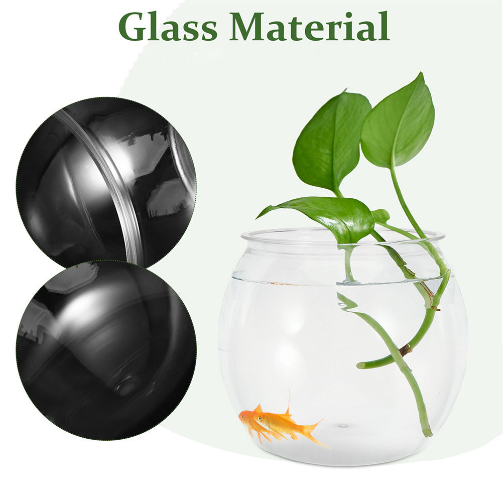 Round Unbreakable Plastic Fish - огляд і ціна Planted Aquarium Bowl